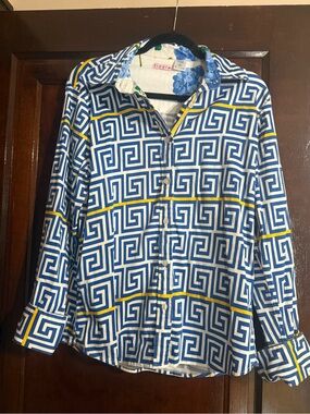 Tizzie Long Sleeve Blouse 💙🤍💛